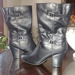 Faded Glory Black Boots